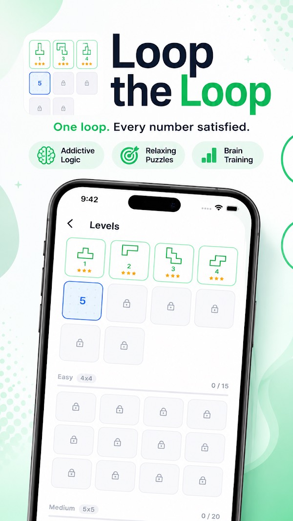 Loop The Loop level select screen